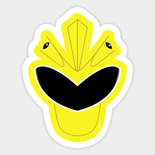 PR Dino Thunder Yellow Ranger Visor Sticker